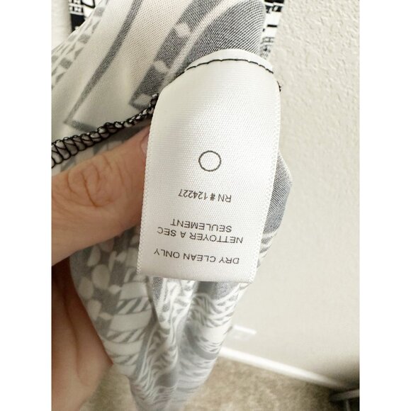 T-Bags Los Angeles Womens Plunge V Neck Knot Front Maxi Dress Geometric Medium - Picture 5 of 6